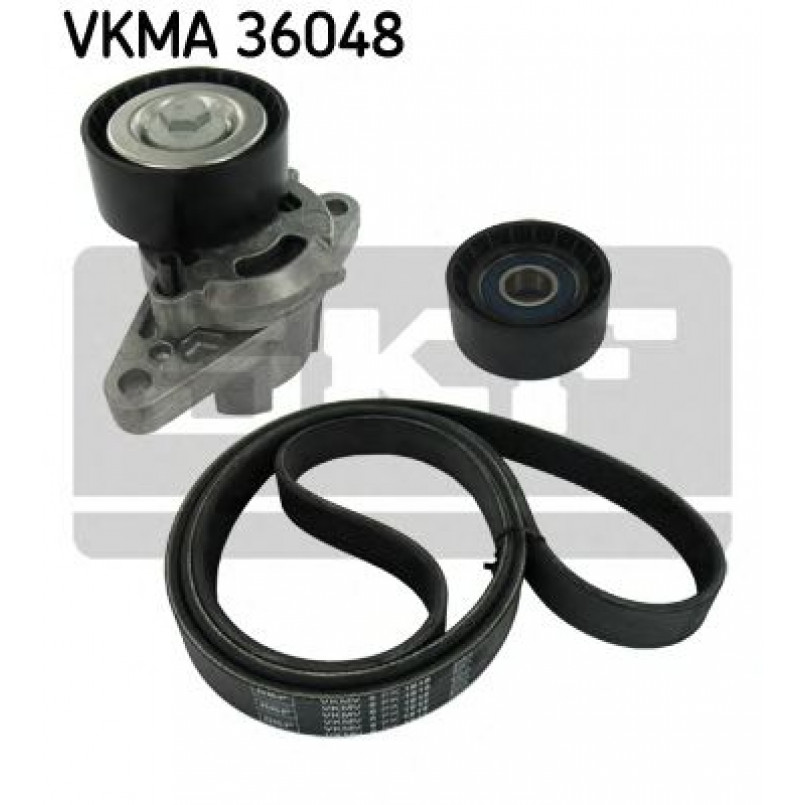 VKMA 36048 SKF Комплект доріжкового ремня (ролик, ремінь)